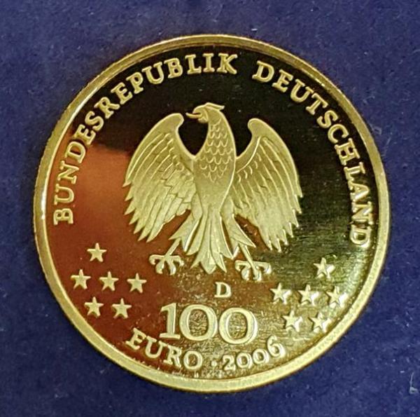 100 Euro Gold 2006 "Weimar" 1/2 oz 15,55g Feingold 999,9