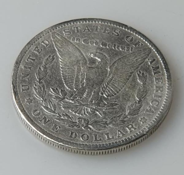 1 "Morgan Dollar" 1884, USA, One Dollar aus 900er Silber