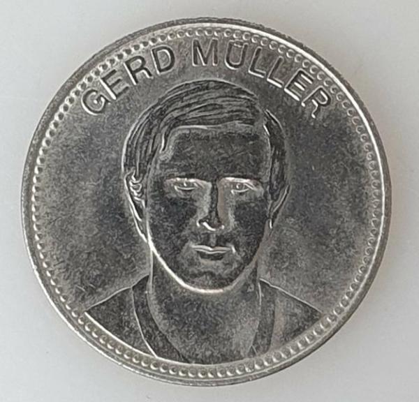 Gerd Müller - Shell Sammelmedaille IX Fussball WM 1970 Mexico