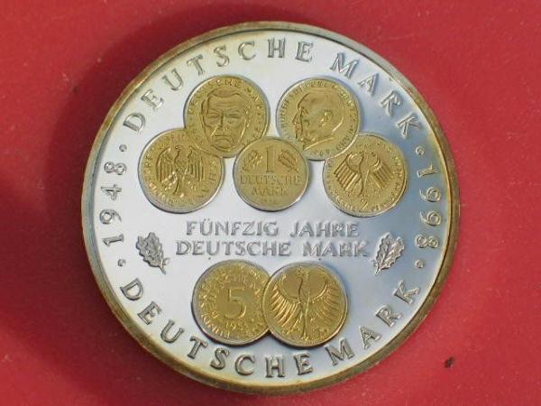 delgrey, edle Metalle & Münzen - 10 DM Gedenkmünze "50 Jahre Deutsche