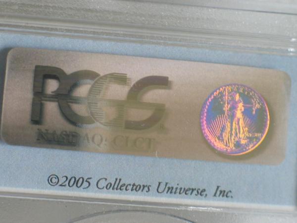 25 $ Dollar "Gold Eagle" First Strike, USA 2005, 1/2 oz Feingold, MS69, PCGS 89978