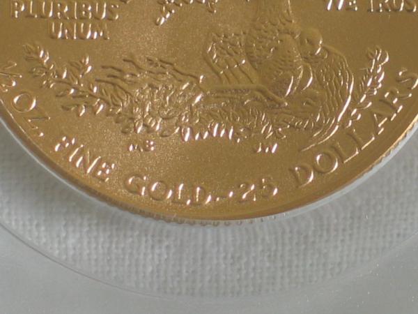 25 $ Dollar "Gold Eagle" First Strike, USA 2005, 1/2 oz Feingold, MS69, PCGS 89978