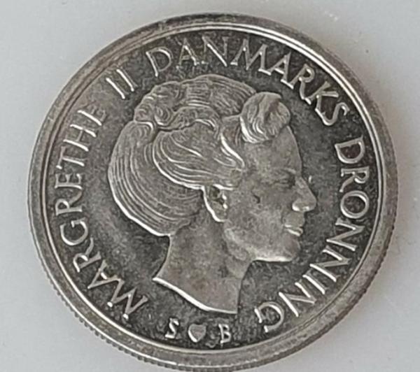 5 Kroner, Daenemark, Kursmuenze aus dem Jahr 1976