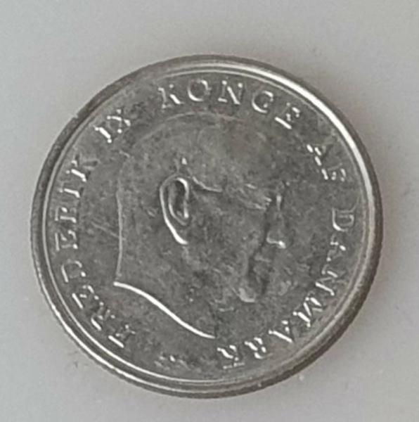 1 Krone, Dänemark, Kursmünze aus dem Jahr 1972