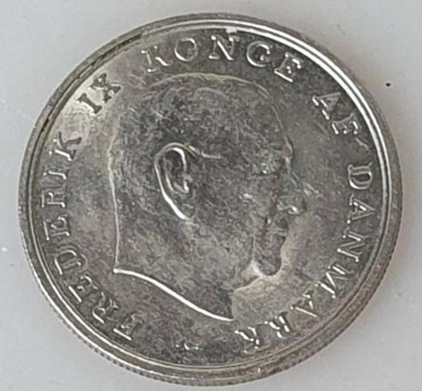 1 Krone, Dänemark, Kursmünze aus dem Jahr 1967