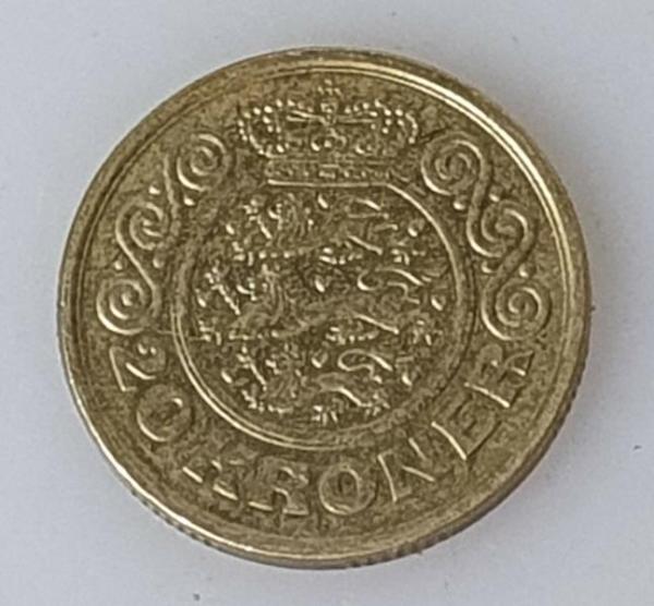 20 Kroner, Dänemark, Kursmünze aus dem Jahr 1990