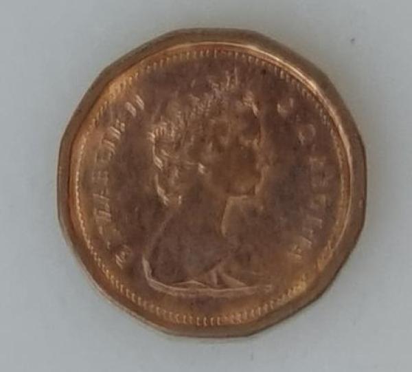 1 Cent, Kanada, Kursmünze aus dem Jahr 1984