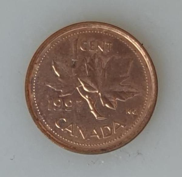 1 Cent, Kanada, Kursmünze aus dem Jahr 1997