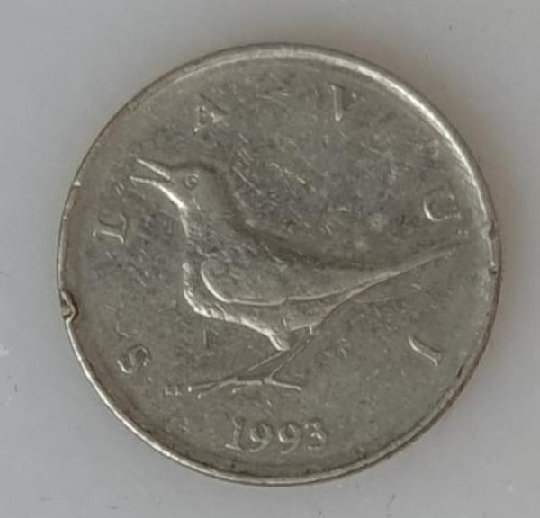 1 Kuna, Kroatien, Kursmünze aus dem Jahr 1993