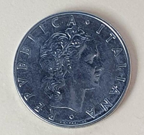 50 Lire, Italien, Kursmünze aus dem Jahr 1978