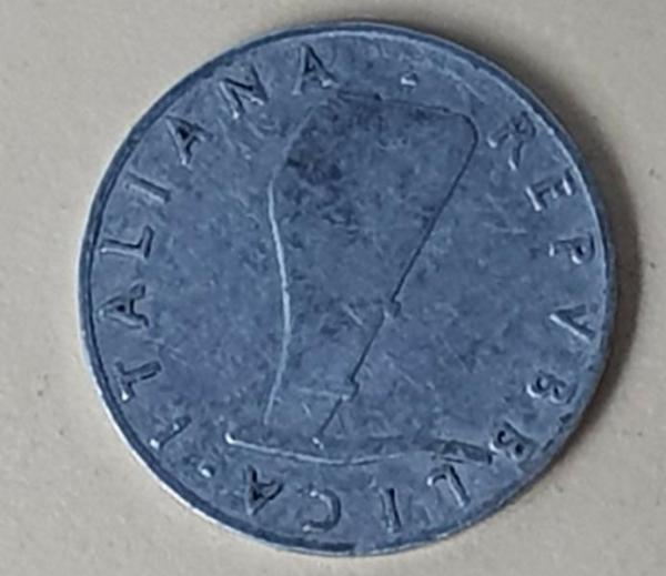 5 Lire, Italien, Kursmünze aus dem Jahr 1953