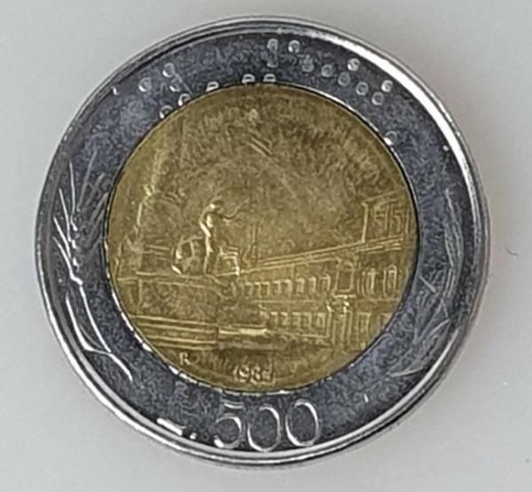 500 Lire, Italien, Kursmünze aus dem Jahr 1983