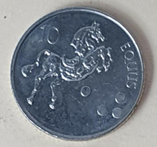 10 Tolarjev, Slowenien, Kursmünze aus dem Jahr 2005