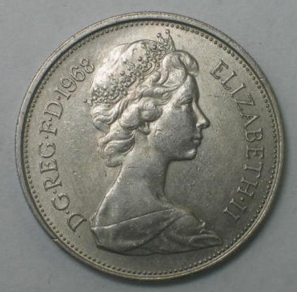 10 New Pence 1968 Großbritannien - Elisabeth II-