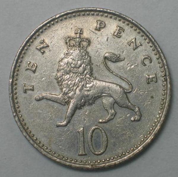 10 Pence 1992 Großbritannien - Elisabeth II-