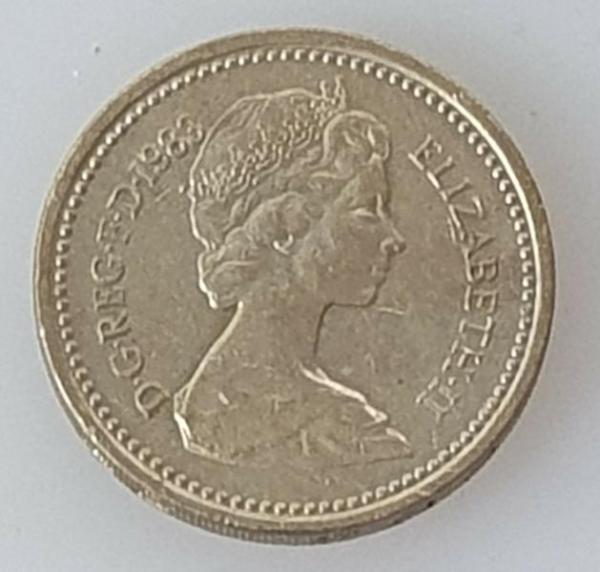 1 Pfund (One Pound) 1983 -Elisabeth II-, Großbritannien
