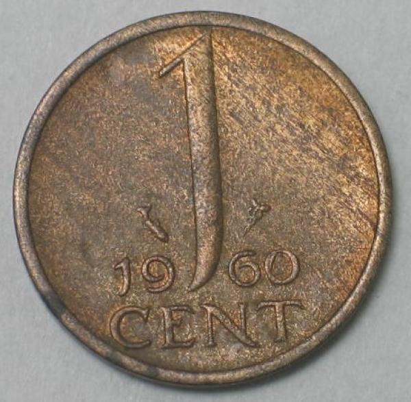 1 Cent -Königin Juliana- 1960, Niederlande