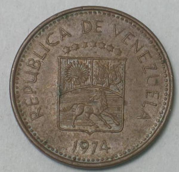 5 Centimos 1974, Venezuela