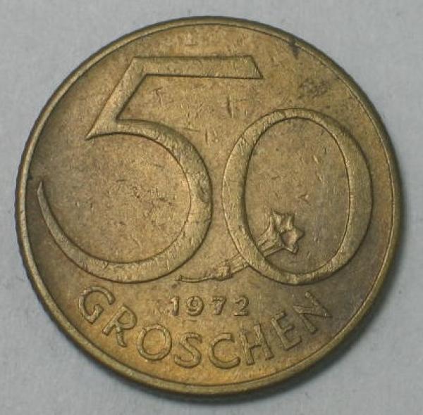 50 Groschen 1972, Österreich