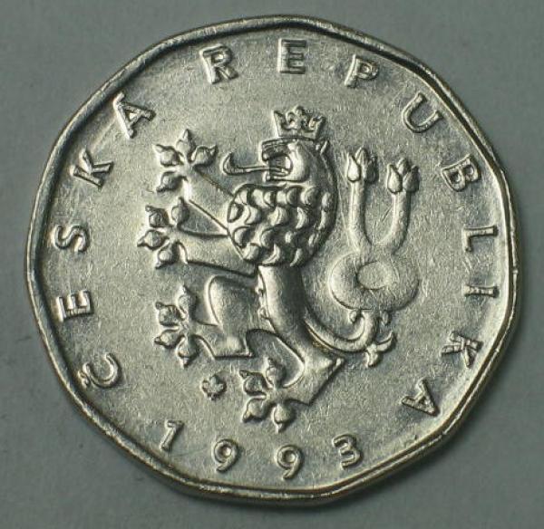 2 Kronen 1993, Tschechische Republik