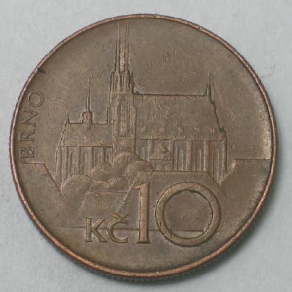 10 Kronen 1993, Tschechische Republik