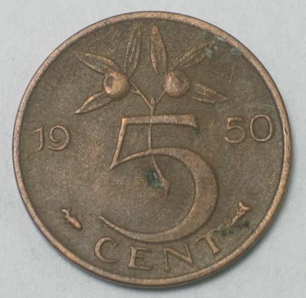 50 Cent -Königin Juliana- 1950, Niederlande