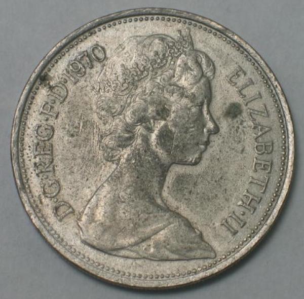 10 New Pence 1970 Großbritannien - Elisabeth II-