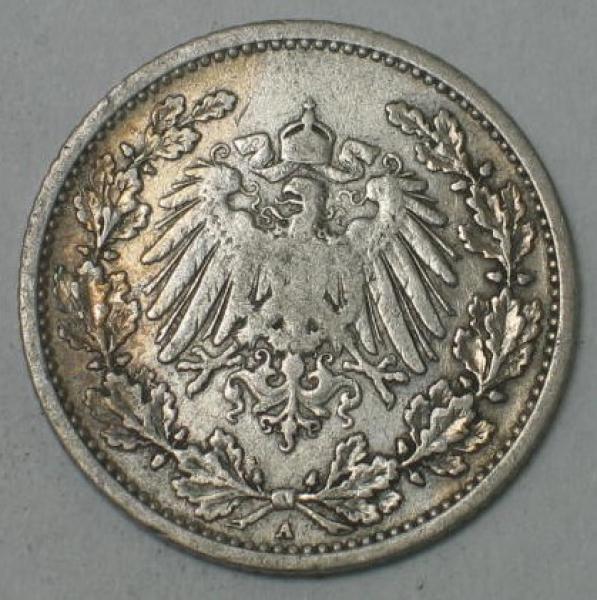 1/2 Mark 1906 A, Deutschland - Silber