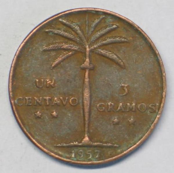 1 Centavo 1957, Dominikanische Republik