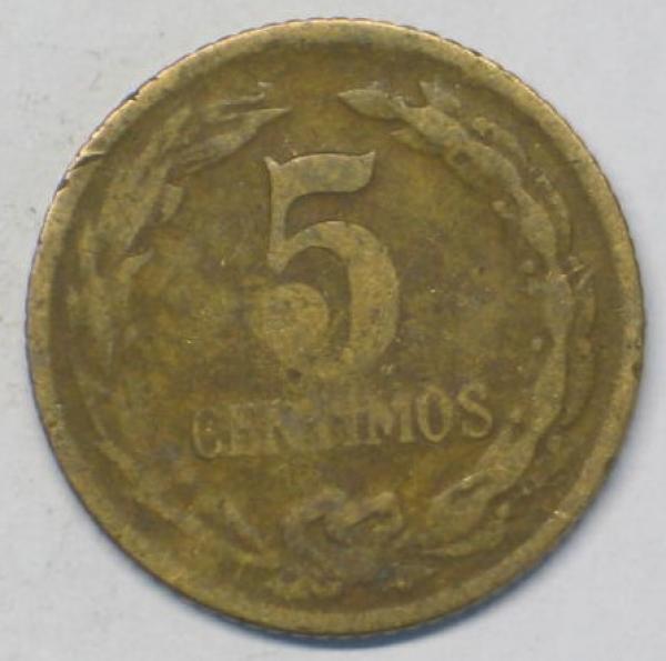 5 Centimos 1944, Paraguay