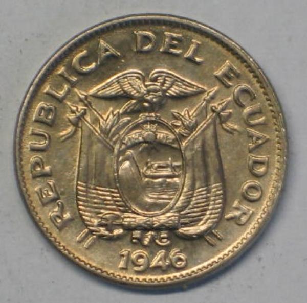 5 Centavos 1946, Ecuador
