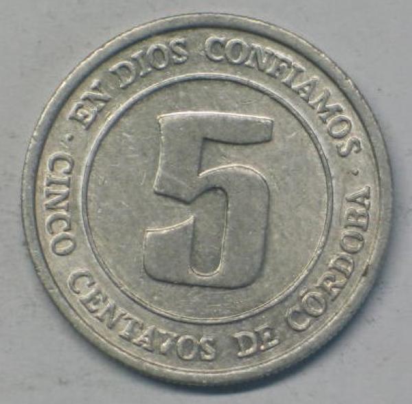 5 Centavos 1974, Nicaragua