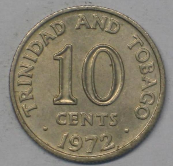 10 Cents 1972, Trinidad & Tobago