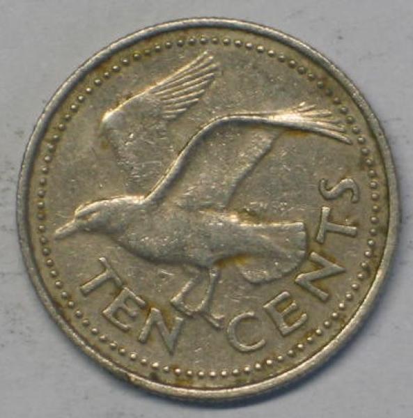 10 Cents 1992, Barbados