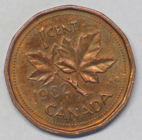 1 Cent 1982, Kanada