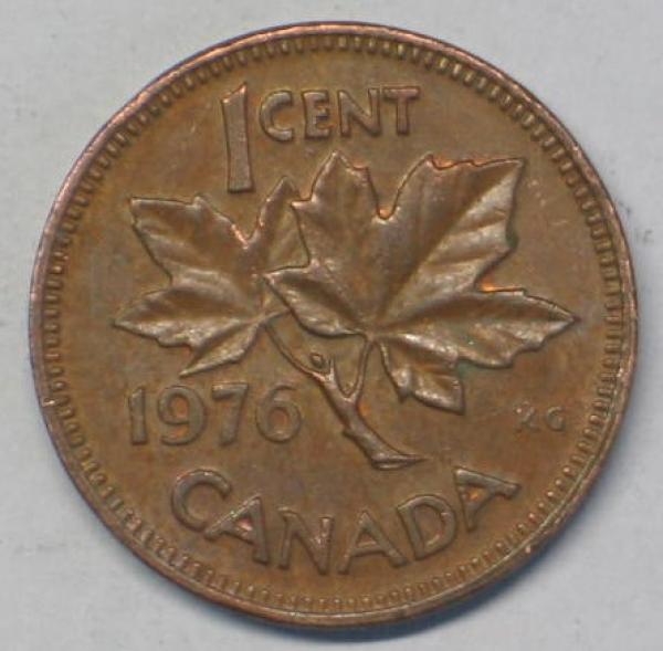 1 Cent 1976, Kanada
