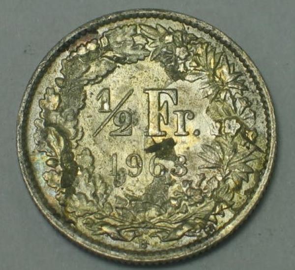 1/2 Franken 1963, Schweiz