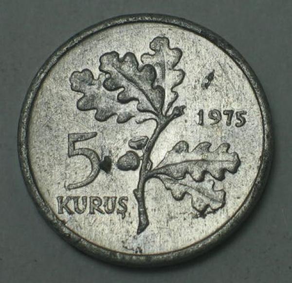 5 Kurus 1975, Türkei - FAO - Familienplanung-