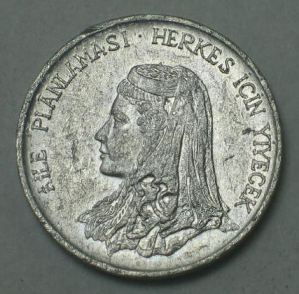 5 Kurus 1975, Türkei - FAO - Familienplanung-