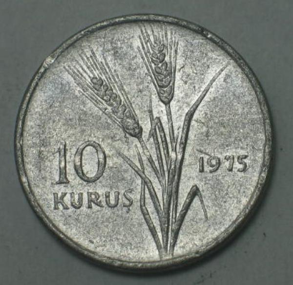 10 Kurus 1975, Türkei -FAO - Agricultural Progress Series-
