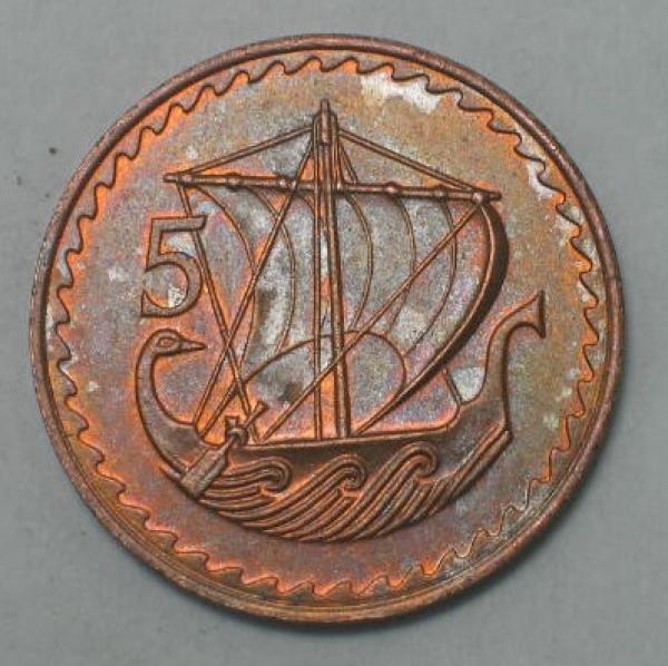 5 Mils 1980, Zypern