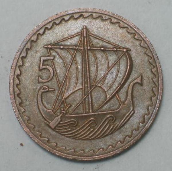 5 Mils 1972, Zypern