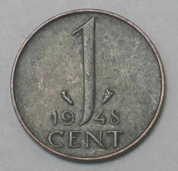 1 Cent 1948, Niederlande