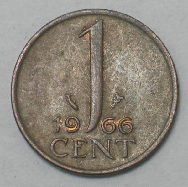 1 Cent -Königin Juliana- 1966, Niederlande