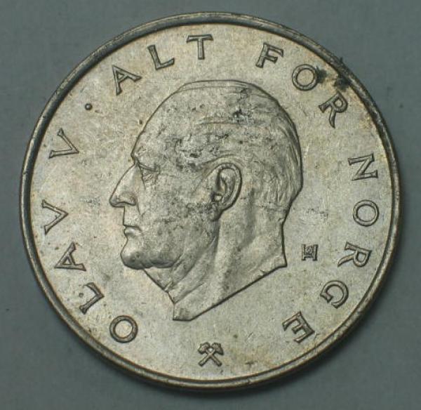 1 Krone -Olav V.- 1975, Norwegen