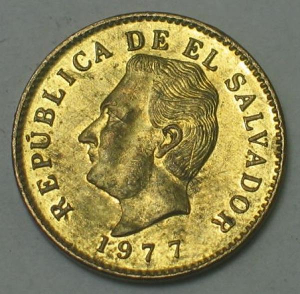 1 Centavo 1977, El Salvador