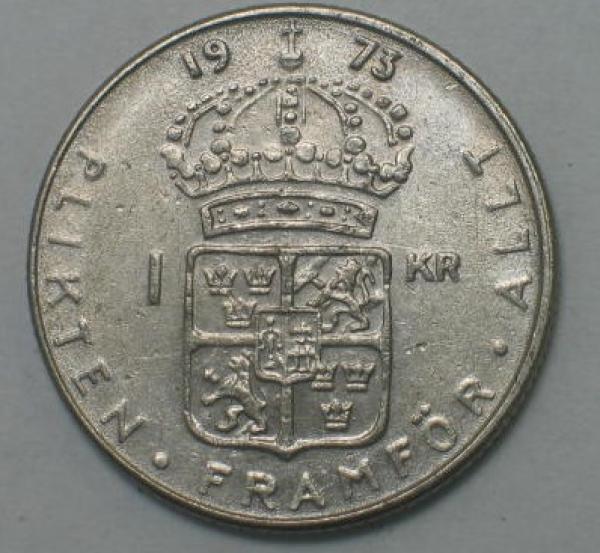 1 Krone 1973, Schweden