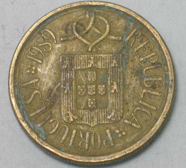 5 Escudos 1989, Portugal