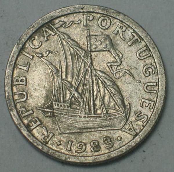 2,5 Escudos 1983, Portugal