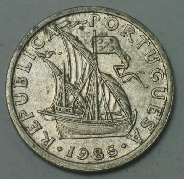 2,5 Escudos 1985, Portugal